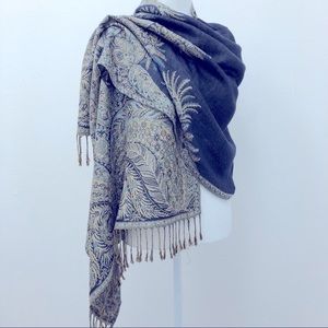 Reversable Paisley Design Wrap Scarf Women's Accessories Large Fashion Scarves